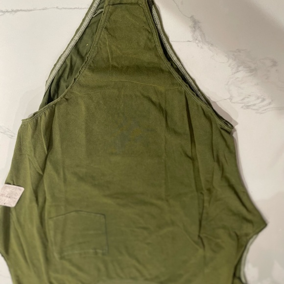 Free People Road Trip Bodysuit Top Verde Green NWT - Picture 7 of 8